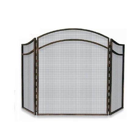 Blue Rhino Blue Rhino S-1692 3 FOLD ANTIQUE RUST WROUGHT IRON ARCH TOP SCREEN S-1692